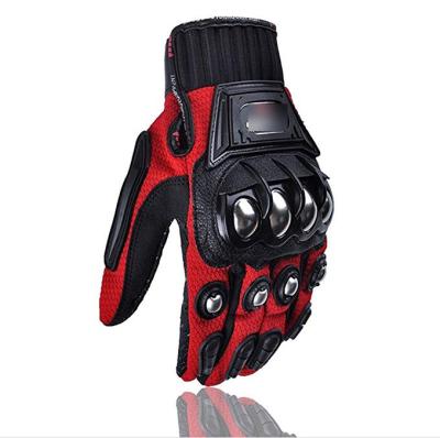 China Protect Breathable Custom High-Grade Sport Racing Gloves Factory Knuckle Buckle Steel Reinforced Wear Resistance And Skid for sale