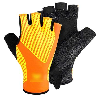 China Custom Half-finger Motorcycle Outdoor Sport Motorcycle Gloves Biker Motorcycle Gloves White Non-slip and Cheap Shock Absorption Motorcycle Gloves for sale