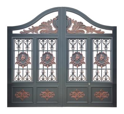 China 2021 European style easily assembled villa courtyard security gate for entrance village gate for sale