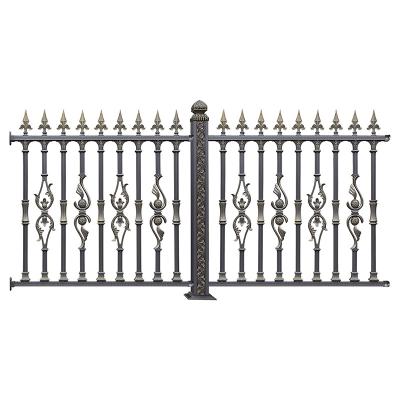 China Easily Assembled Rust Aluminum Art guardrailCast Aluminum Fence Yard Fence for sale