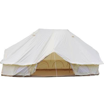 China Water Proof Waterproof Outdoor Custom Canvas White Emperor Bell Tent Family Camping Tent for sale