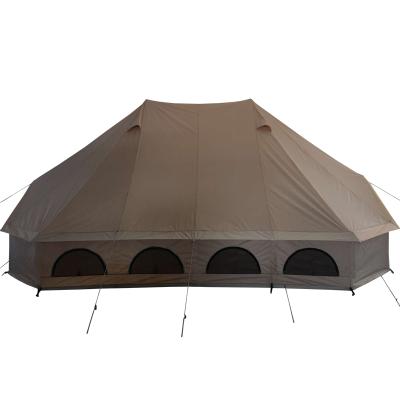 China Water Proof High Quality 6M Glamping Emperor Bell Waterproof 4 Season Tent For Outdoor Camping Resistant for sale