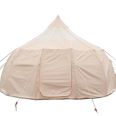 China Water Resistant 4m 5m 6m 7m Cotton Canvas Star Lotus Bell Tent for sale