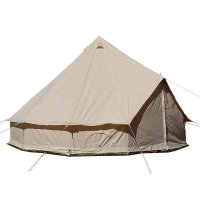 China Water Proof Waterproof Outdoor Custom Canvas Sahara Bell Tent Family White Camping Tent for sale