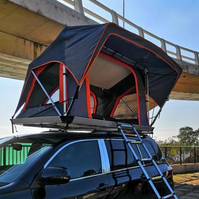 China Straight Bracing Type - 2 Person Lightweight Aluminum Car Soft Roof Top Tent for sale