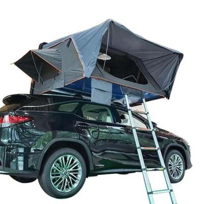 China Straight Tying Type New Design 4 Person Family Hard Shell Car Roof Top Tent For Outdoor Camping for sale