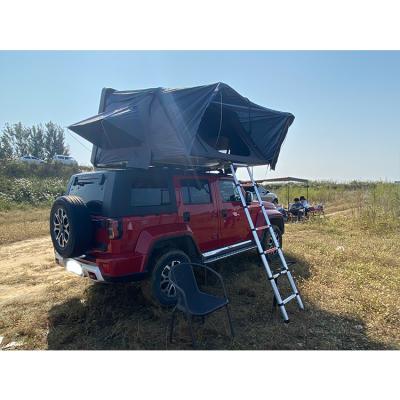 China Straight Tether Type China 2022 Hilux Truck Car Outdoor Camping Auto Roof Top Tent Hard Shell 4 Person For Hatchback for sale