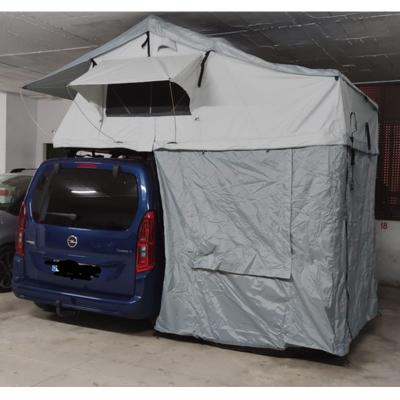 China Extended Type Outdoor Camping Shell Car Roof Top Tent Soft Folding Offroad Wholesale For Van for sale