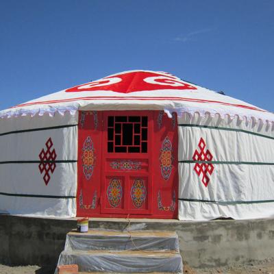 China Water Resistant 4 Season Insulation Good Winter Luxury Mongolian Yurt Tent Used For Outdoor Camping Tent for sale