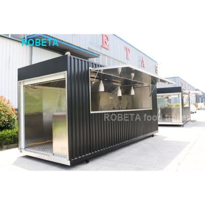 China Customized 40ft times 20ft container cafe restaurant shipping container bar cafe with kitchen for sale