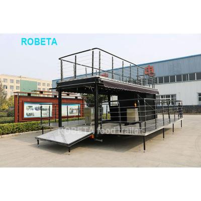 China Commercial Catering Fully Equipped 2 Story Food Truck Fast Food Kiosk Double Deck Bakery Truck for sale