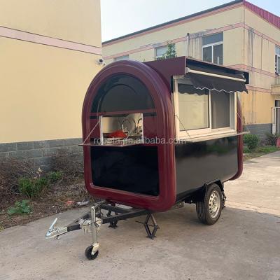 China Mobile Vegetable Processing Plant Lunch Cart Pancake Making Concession Food Cart Stainless Steel Food Bucket Trolley Cart for sale