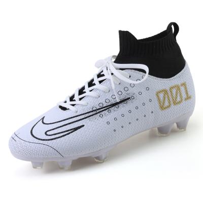 China Mens Soccer Shoes Zapatos De Futbol High-quality Nailed / Broken Nail High Top Soccer Shoes Original Football for sale