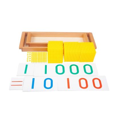 China Eductional school toys bank game-8mm montessori yellow materials equipment wooden educational toys for children for sale