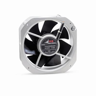 China Hotels 22580 220v All Iron Blade High Temperature Resistant Fan 225x225x80mm Axial Flow Fans  electrical cooling fans for sale