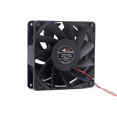 China Hotels 12v Dc 140mm Cooling High Pressure Rpm 14038 140*140*38mm Violent Cooling Fan for sale