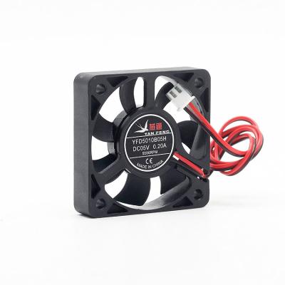 China Hotels 50x50x10 Axial Flow Cooler Fan 5010 50mm 5v Brushless Exhaust Cooling Fan for sale