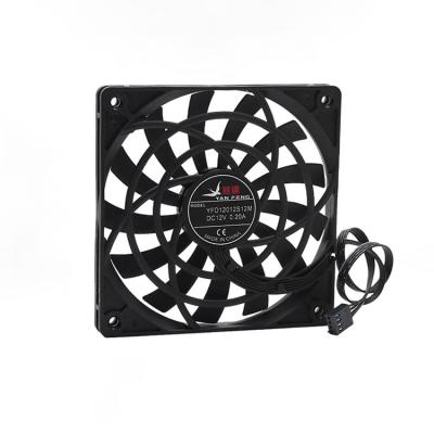 China Hotels Thin 12cm quiet 120x120x12mm chassis power supply CPU cooling fan Support PWM speed regulation for sale