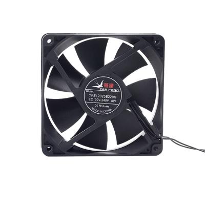 China Hotels Axial Flow Fan 2500RPM  120*120*25mm 12025 100-240V AC EC 220V industrial cooling fans for sale