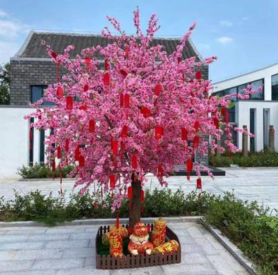 China Hot Sale Mini Cherry Blossom Tree 2021 Wedding Table Decor Wishing Cherry Tree Artificial Cherry Wedding Table Minimum Cherry Tree Supplier for sale