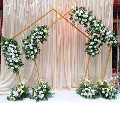 China 2021 Best Selling Metal Arch Metal Flower Arch Party Balloon Arch Geometric Set for sale