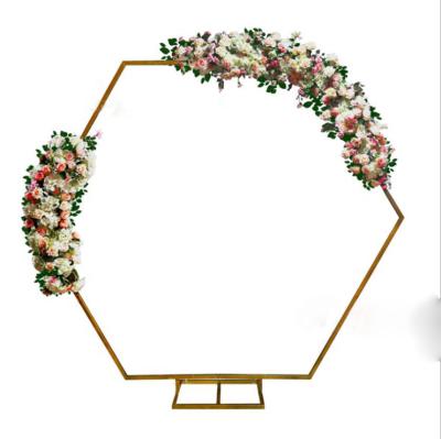 China Hot Sale 2021 Metal Wedding Arch Supplier Geometric Wedding Arch Flower Stand Geometric Wedding Favor for sale