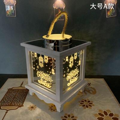 China Muslim Crescent Shape Ramadan Decoration Supplier Ramadan Festival Gift Decoration Ramadan Lantern 2020 Best Sale 6 Design Lantern for sale