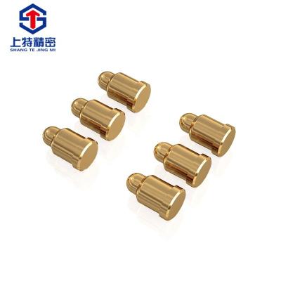 China Fire / Shangte Flame Retardant High Intensity Spring Touch Pin Brass Screw Pogo Pin for sale