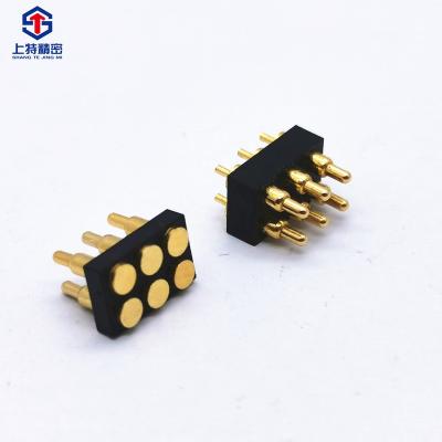 China Fire / Flame Retardant Custom SMT Pin Head Power Bank Charging Multiple Pin Male And Female Pogo Pin Connector for sale