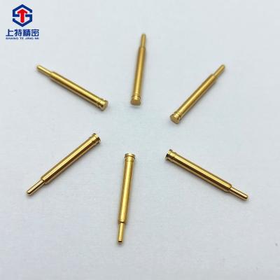 China Fire / Flame Retardant Shangte Customized Brass Pogo Pins Current Probes Electrical Test Contact Spring Connectors for sale