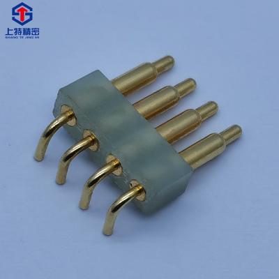 China Fire / Electronic Shangte Pogo Pin Connector High Current Conductive Contact Flame Retardant Multipin Retractable Spring Connector for sale