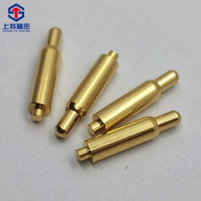 China Fire / Flame Retardant Shangte Custom High Current Spring Setting Pin Contact Dice Split Power Bank Connector Pogo Charging Pin for sale