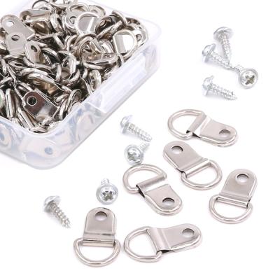 China Salon Alibaba Supplier D Ring Picture Hangers 100 Pack Heavy Duty Picture Hanger With Screws for sale