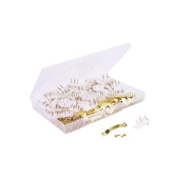 China China alibaba viable supplier 50 pack gold sawtooth picture frame hangers with screws and 50 pack picture wall hooks for sale