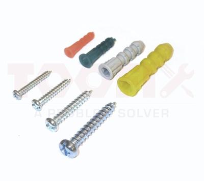 China Plastic Pan DIY Hardware Assorted 170PCS Chipboard Screws And Anchors Kit for sale