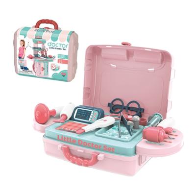 China Baby Plastic Portable Medical Kit Pretend Play Bag Cheap Child Set Doctor Toy , Kid Role Play Toy For Child for sale