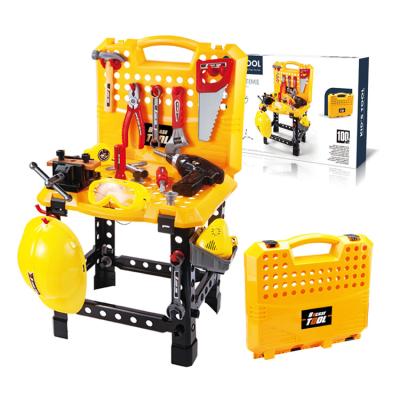 China Electric Drill Workbench Kids Machine Toy Set Electric Drill Worker Kits for sale