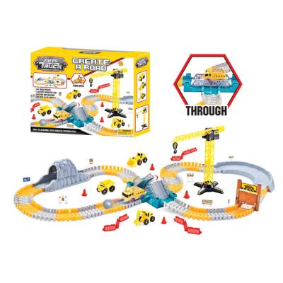 China Building Series Battery Powered Track Set Toys For Children 2020 Building Series Create A Road Battery Operated Track Set Toys For Children for sale