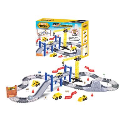 China Engineering Series Racing Track Flexible Set Toys Chuangfeng Track Engineering Series Plastic Electric Racing Track Flexible Toys for sale