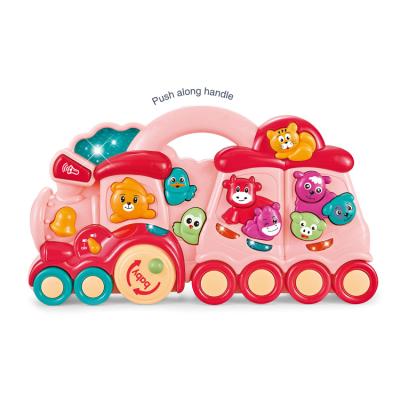 China Baby learning toys 2020 newest animal train baby learning toys educational musical toys for sale