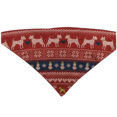 China 2020 New Fashion Viable Cooling Sublimation All Cotton Printed Pet Triangle Dog Bandana Scarf for sale