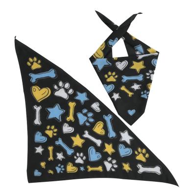 China Custom Made 100% Cotton Custom Pet Triangle Dog Bandana Cheap Printed Scarf From Viable China Factory for sale