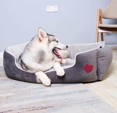 China Viable Wholesale OEM Available Custom Polyester Micro Shear Foldable Luxury Dog Bed for sale