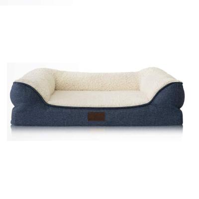 China Wholesale Waterproof Safe Luxury High End Comfort Orthopedic Pet Bed For Dog Dog Bed With Cover for sale