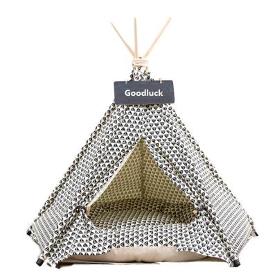 China Sustainable Pet Teepee Tent For Dogs, Cute Dog Tent Bed, Modern Pet Teepee Tent House for sale