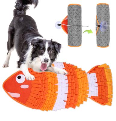 China Sustainable Dog Sniffing Mat Pet Puzzle Sniff Toy Washable Soft Anti-Slip Dog Small Large Lick Feeding Pet Training Sniff Mat For Dog for sale