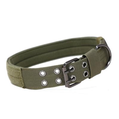 China Personalized Adjustable Cloth Metal Buckle Dog Nylon Belt Strap Collar for sale