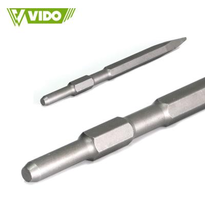 China VIDO MASONRY High Quality Electric Concrete Hex Chisel Jack Hammer 30mm Stainless Steel for sale