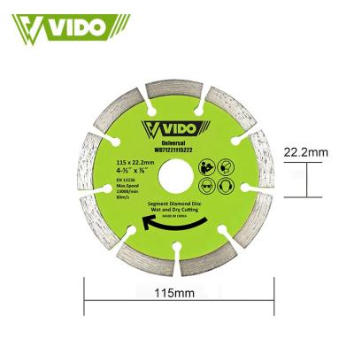 China Granite / Marble / Brick / Concrete / Stones VIDO Cutter 115 Mm Saw Blade Cutting Disc Diamond For Marble For Granite, Marble, Brick, Concrete, Stones Cutting for sale