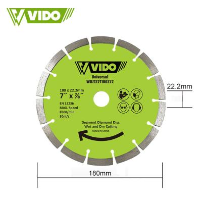 China Granite/Marble/Brick/Concrete/Stones Cutting VIDO 180mm 7inch for sale